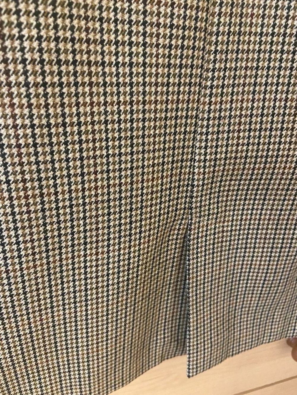 Piazza Sempione Knee-Length Wool Pencil Skirt Houndstooth Size 4 - Picture 11 of 13